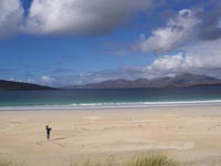 Kite flying at Luskentyre
